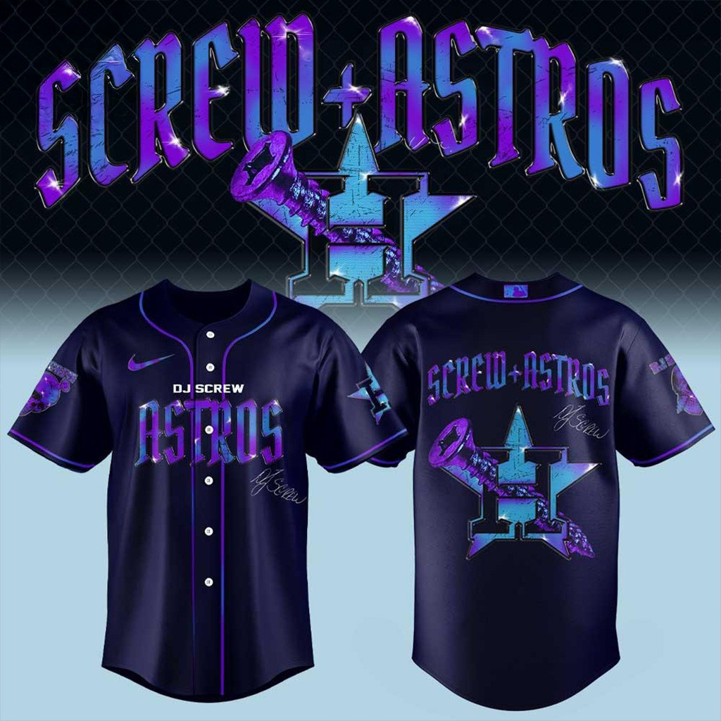 Houston Astros x DJ Screw Honor All Time Baseball Jersey Houston Astros Merch Fans Gifts-1
