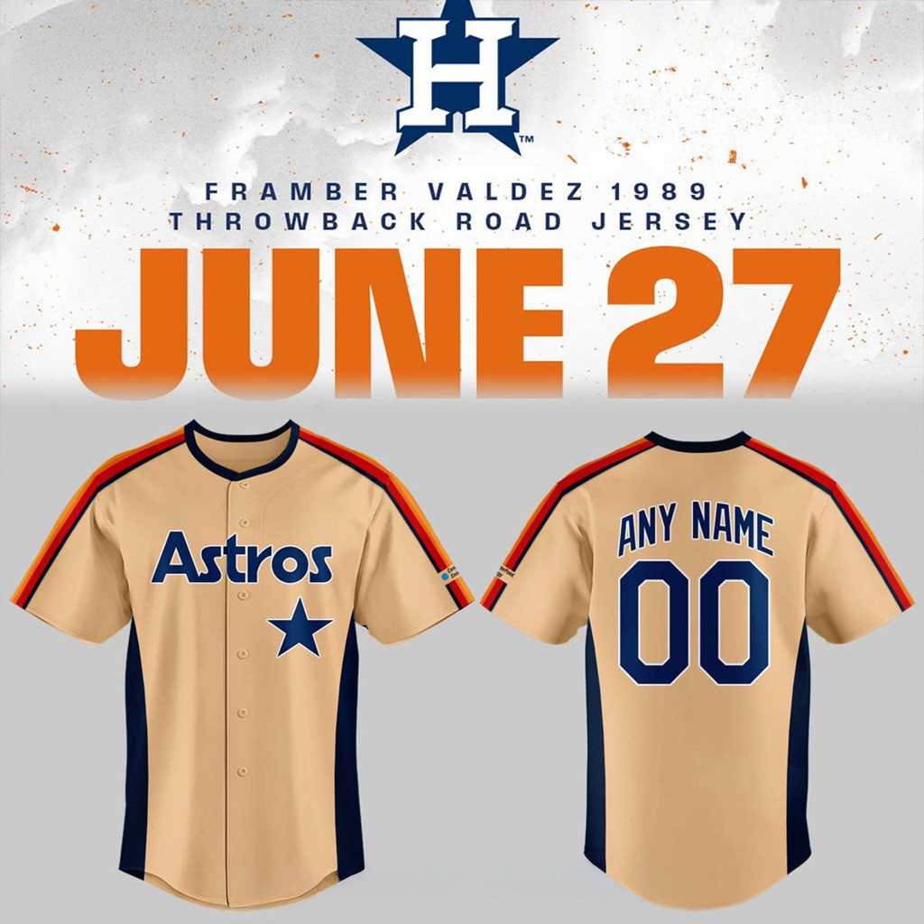 Houston Astros x Framber Valdez 1989 Throwback Road Limited Baseball Jersey-1 Houston Astros x Framber Valdez 1989 Throwback Road Limited Baseball Jersey-1