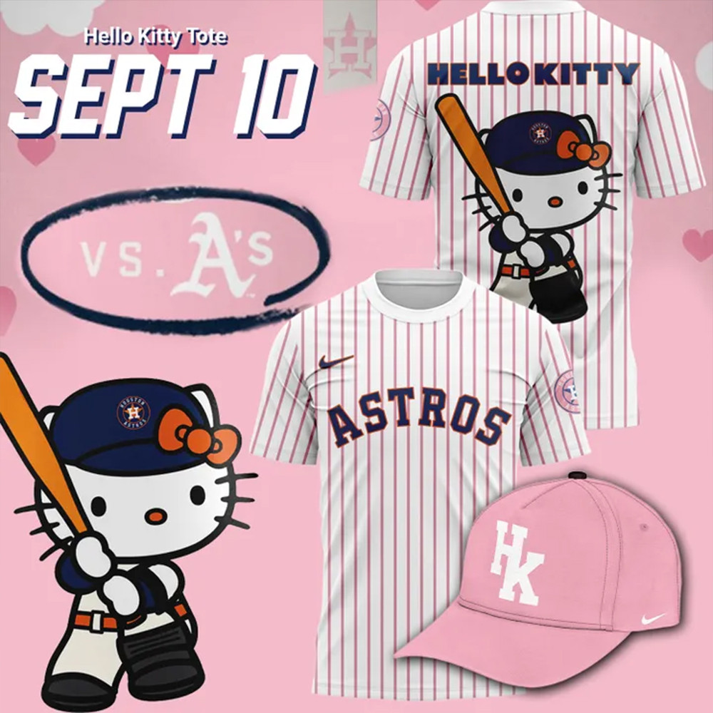 Houston Astros x Hello Kitty Shirt Best Gifts For Baseball Fans-1