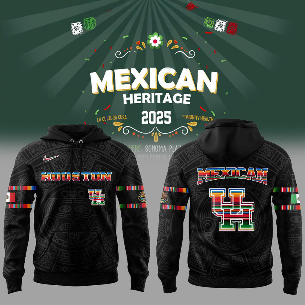 Houston Cougars Mexican Heritage Night 2025 Hoodie Houston Cougars Merch Gifts For Fans-1 Houston Cougars Mexican Heritage Night 2025 Hoodie Houston Cougars Merch Gifts For Fans-1