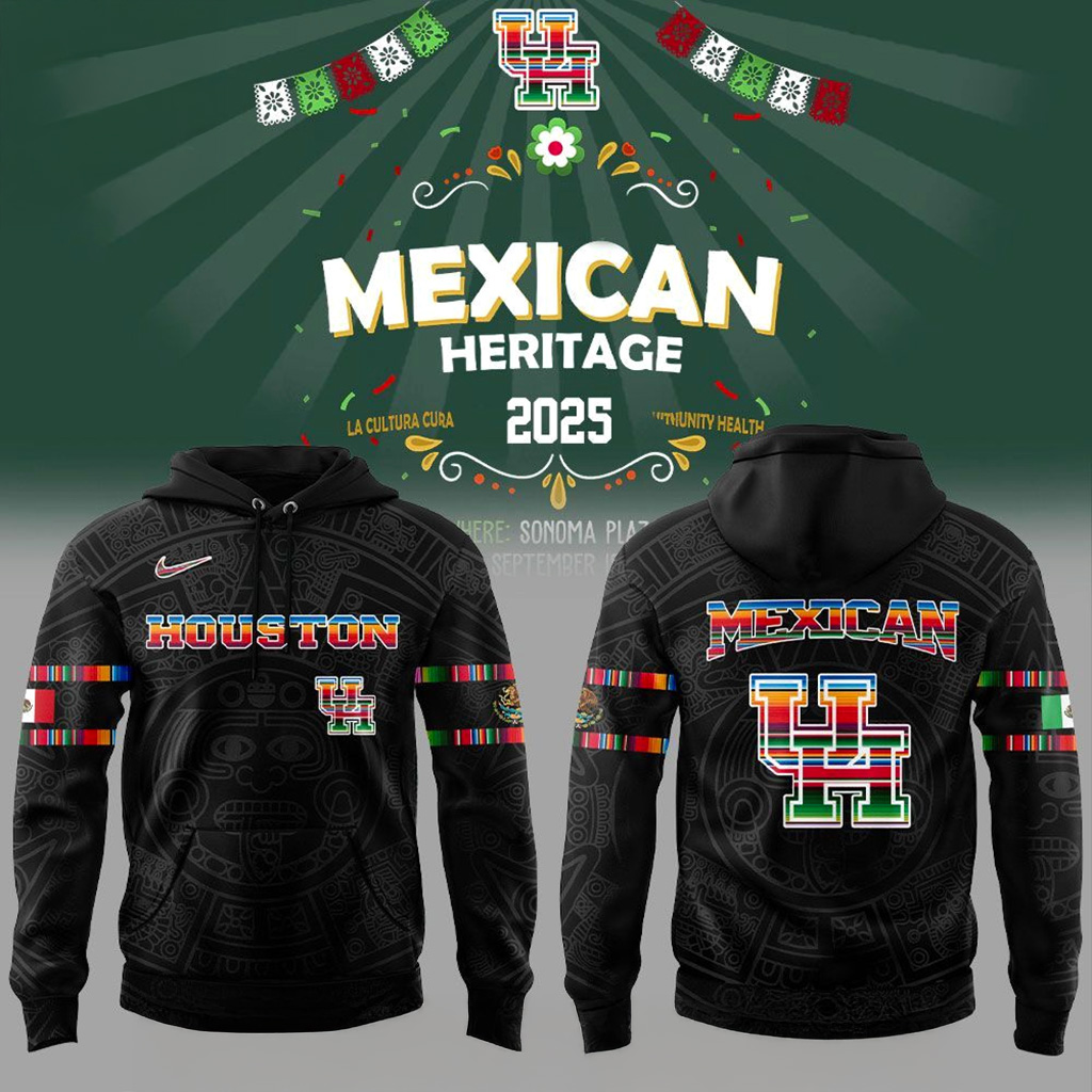 Houston Cougars Mexican Heritage Night 2025 Hoodie Houston Cougars Merch Presents For Dad-1