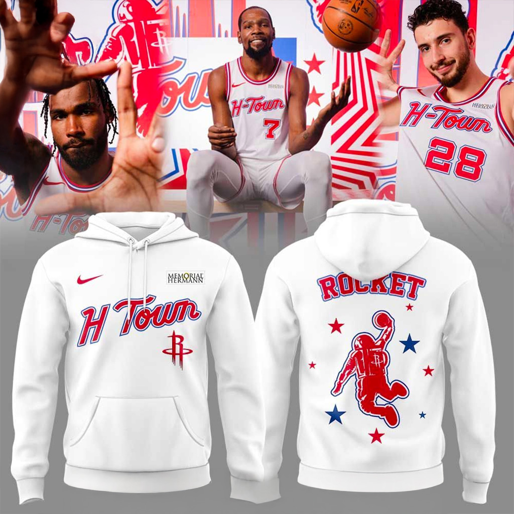 Houston Rockets The Dunkstronaut and H-Town City Hoodie Houston Rockets Merch Gifts For Fans-1