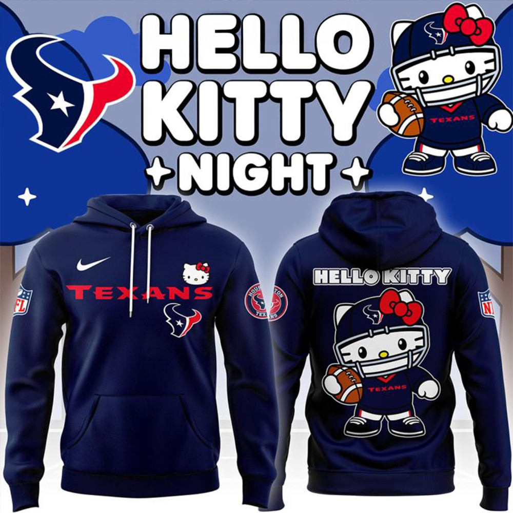 Houston Texans 2024 Hello Kitty Football Gameday Ready Hoodie Gifts For Football Fan-1