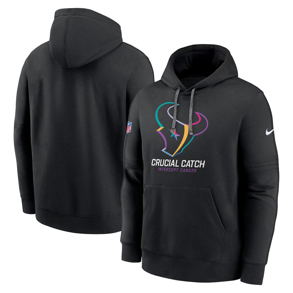 Houston Texans Crucial Catch NFL Hoodie 2025 Rainbow Texans Merch Fan Apparel Gifts For Men-1