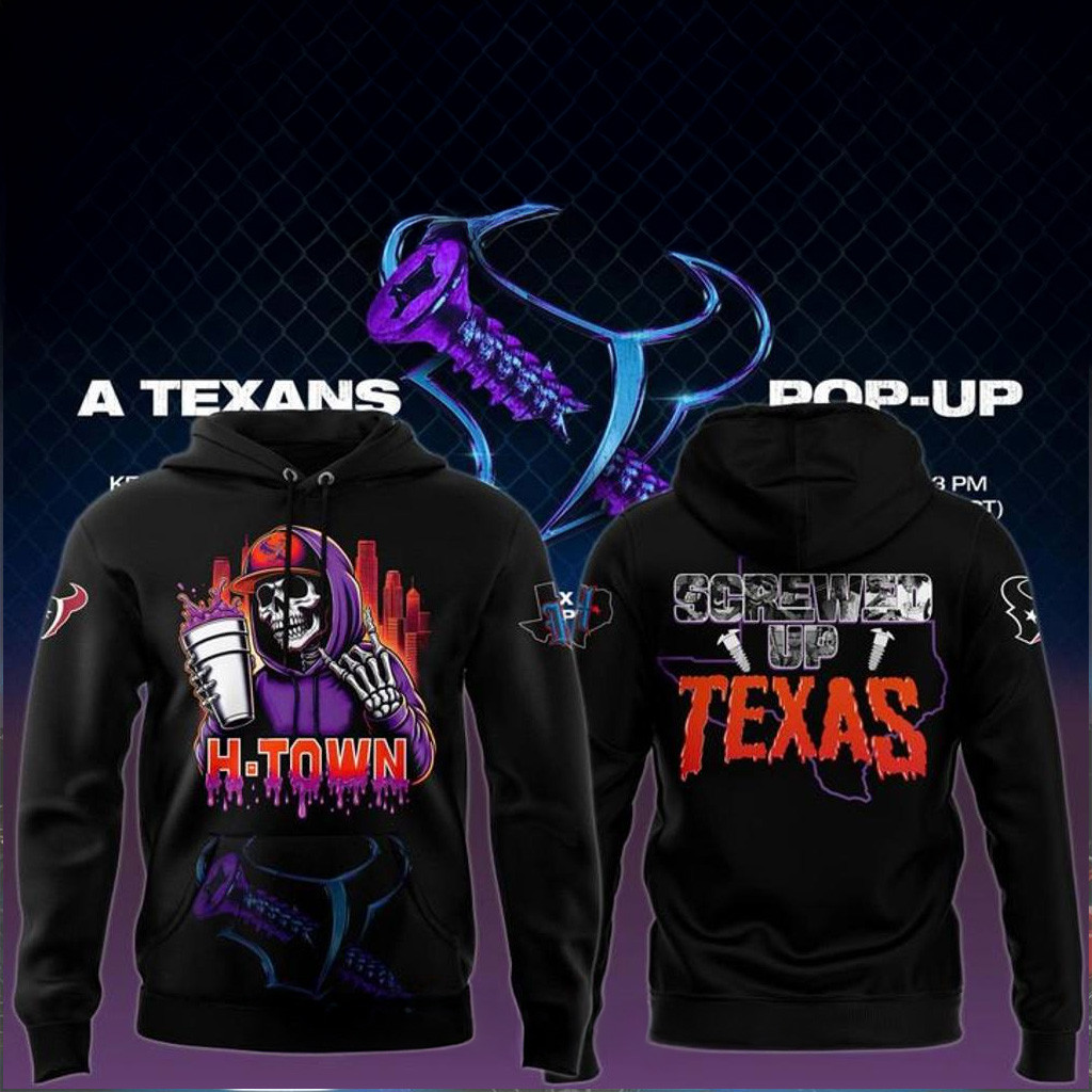 Houston Texans H Town x DJ Screw Screw Up Texas Special Hoodie Gifts For Dad-1