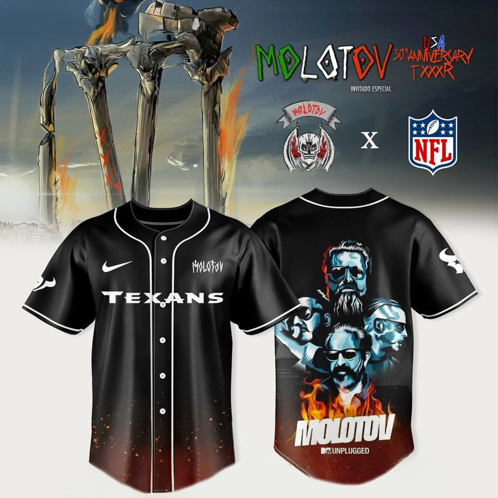 Houston Texans X Molotov 30Th Anniversary TXXXR Jersey Houston Texans Merch Him Gifts-1