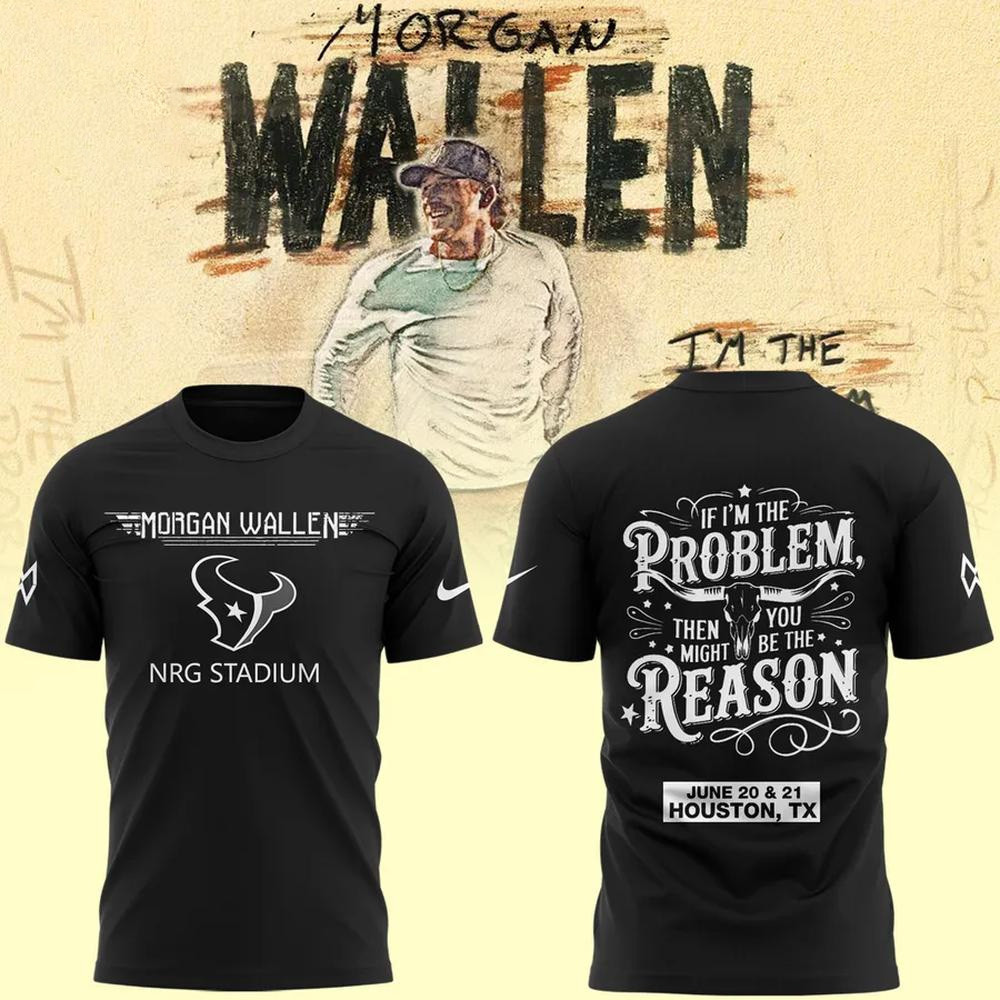 Houston Texans x Morgan Wallen NRG Stadium Tour T-Shirt Houston Texans Merch Gifts For Fan-1