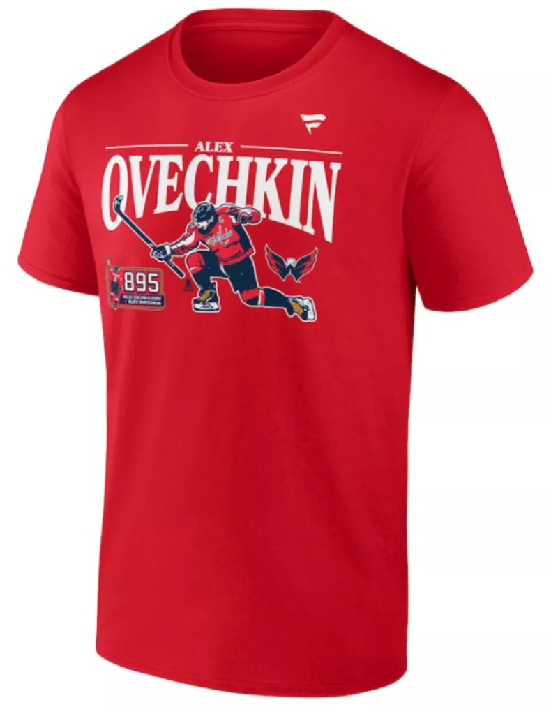 How to Buy Alex Ovechkin NHL All-Time Goals Leader Merchandise Shop 895 T-Shirts Hats Pucks Memorabilia1-1
