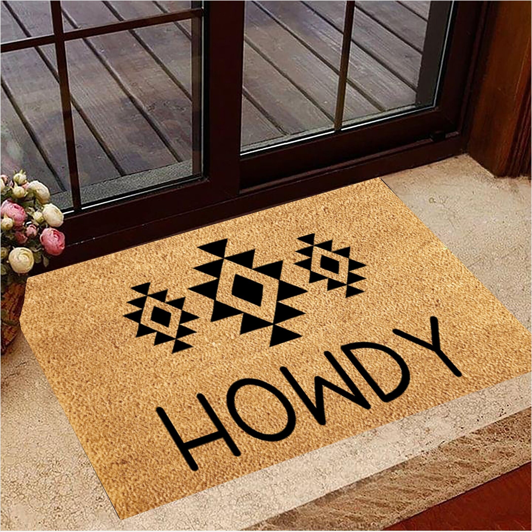 Howdy Doormat Indoor Outdoor Door Mats Gifts For New Homeowners Birthday Gifts For Best Friend-1