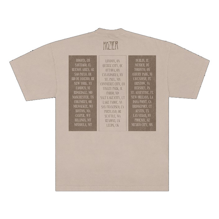 Hozier Concert Merch 2025 Unreal Unearth 2025 Panel Tour Tshirt Fan Gift For Concert Goers-1