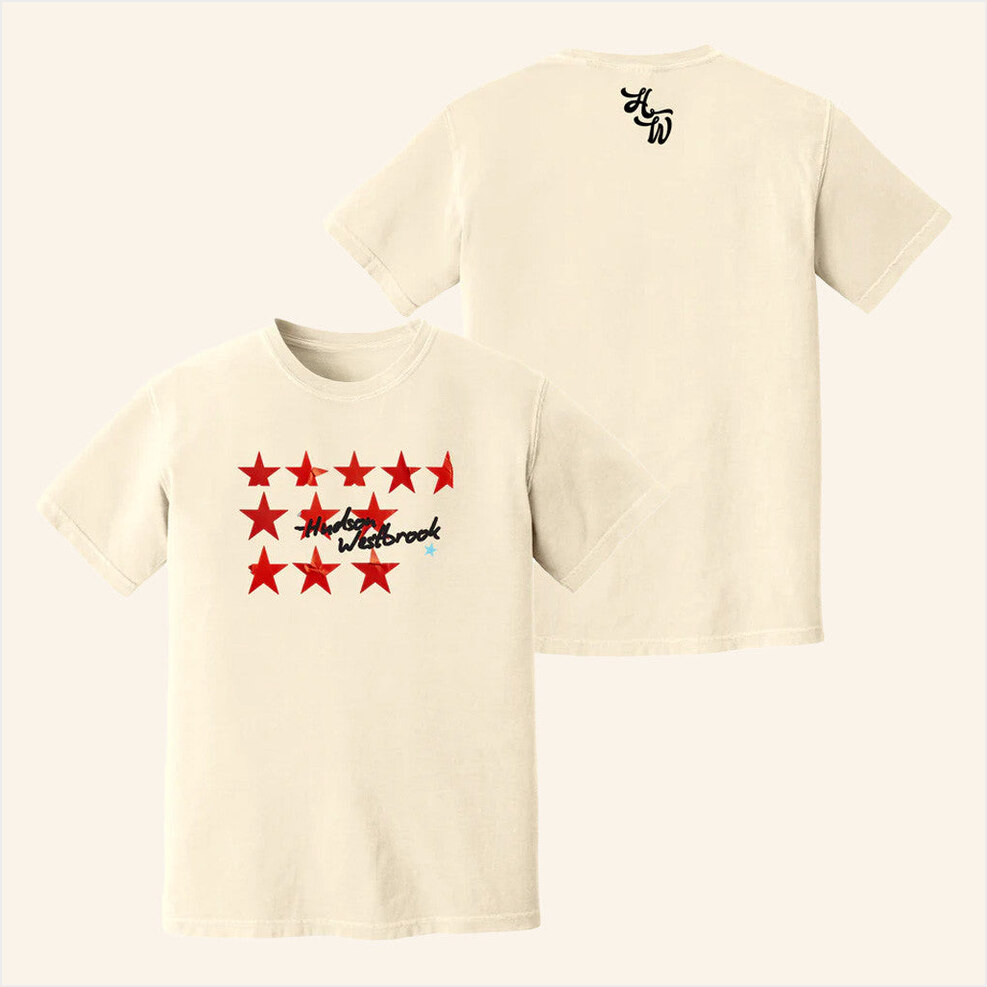 Hudson Westbrook Merch Red Star T-Shirt Best Gifts For Music Lovers Birthday Gifts For Fans-1