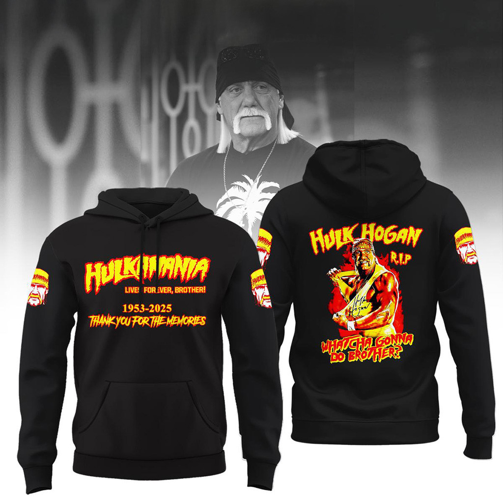 Hulk Hogan 1953 2025 Thanks For Memories Hoodie Fan Merch Dad Gifts-1