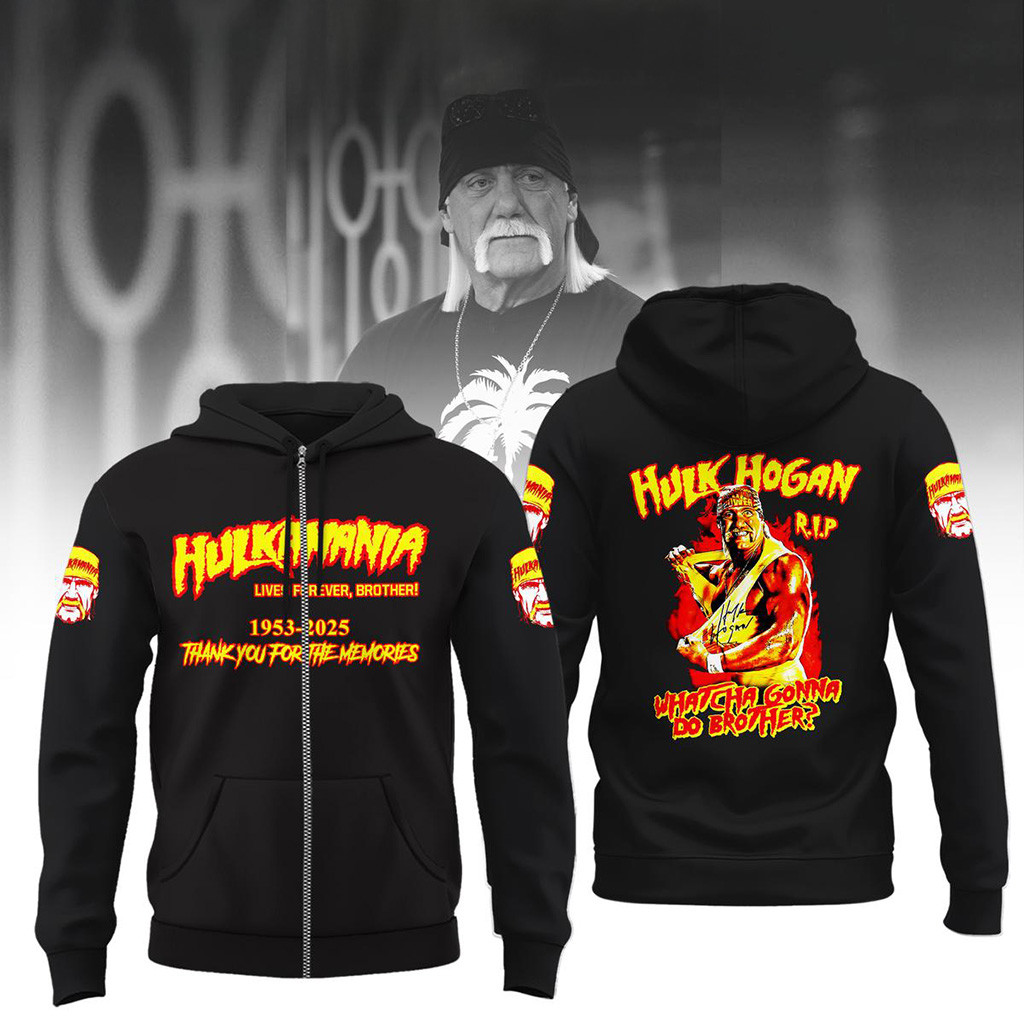 Hulk Hogan 1953 2025 Thanks For Memories Zip Hoodie Fan Merch Gifts For Father-1
