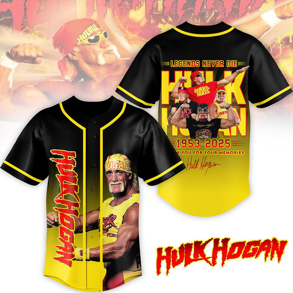 Hulk Hogan Legends Never Die Memories 2025 Jersey Hulkhogan Jersey Gifts For Fans-1