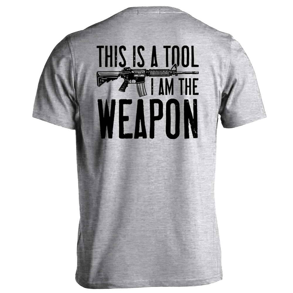 I Am The Weapon Shirt Pro Gun Rights Patriotic T-Shirt Dad Fathers Day Gifts-1