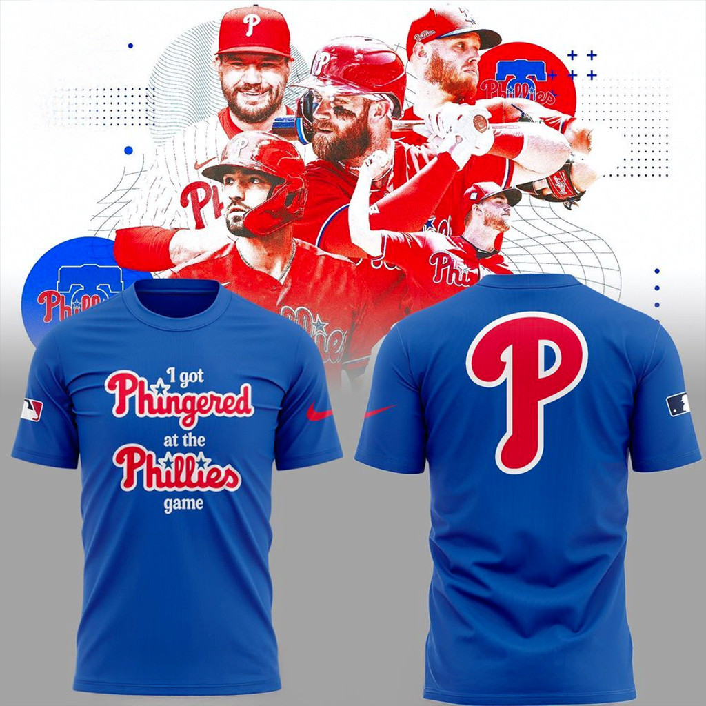 I Got Phingered At The Phillies Game Tshirt-1