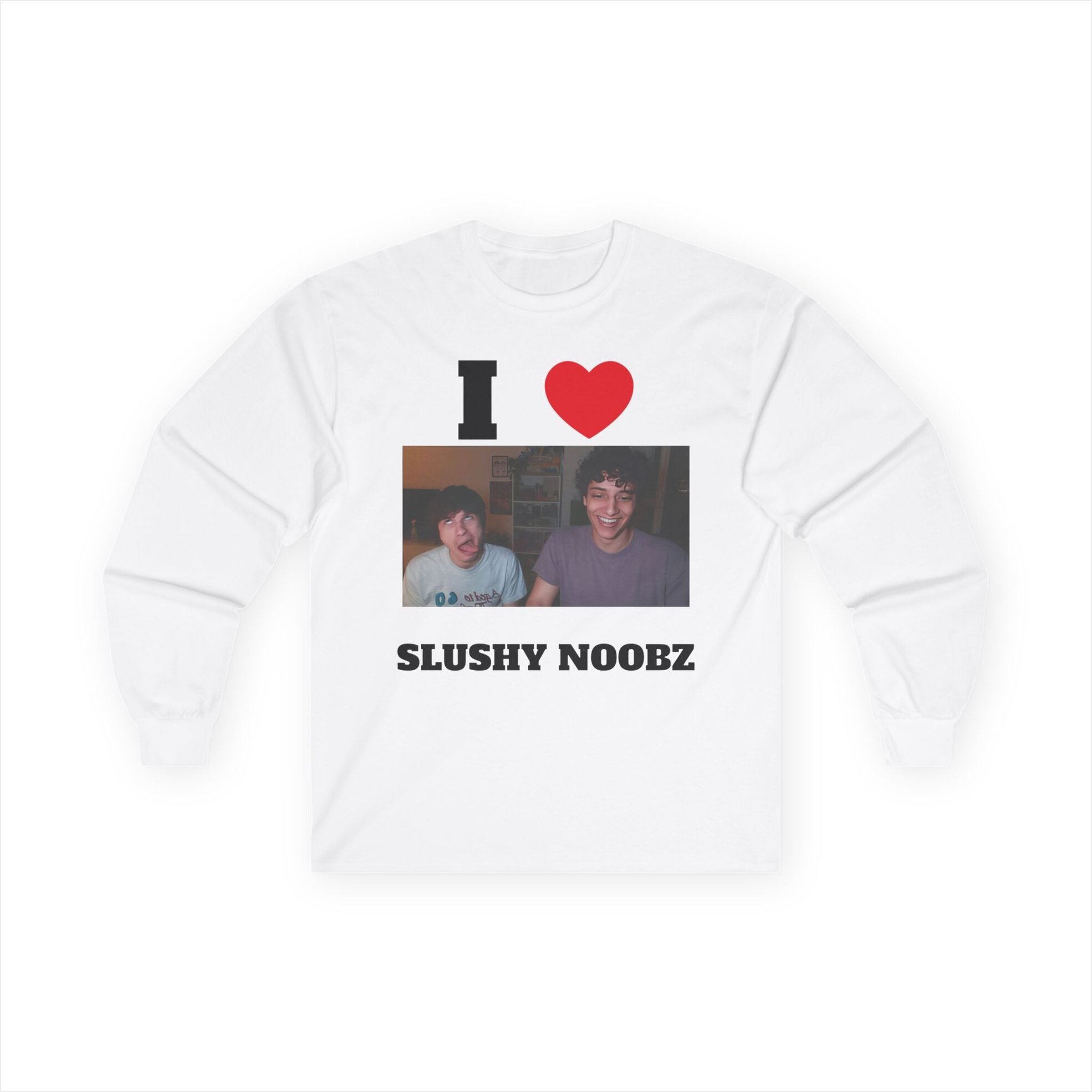 I Heart Slushy Noobz merch Unisex Ultra Cotton Long Sleeve Tee Birthday Gifts For Best Friend-1