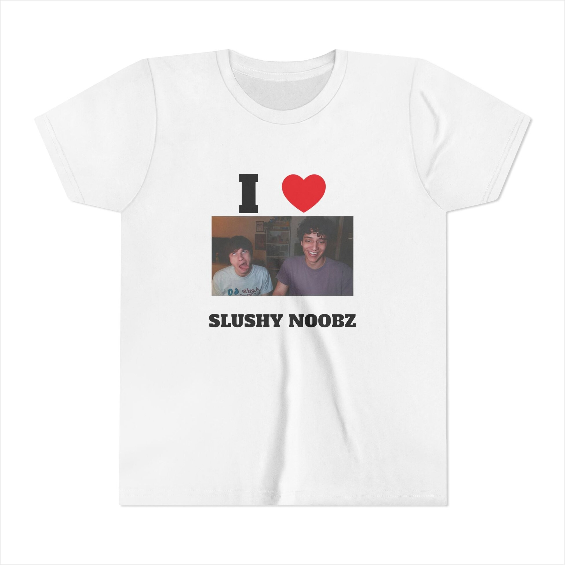 I Heart Slushy Noobz merch Youth Short Sleeve Tee Birthday Gifts For Best Friend Gifts For Her-1
