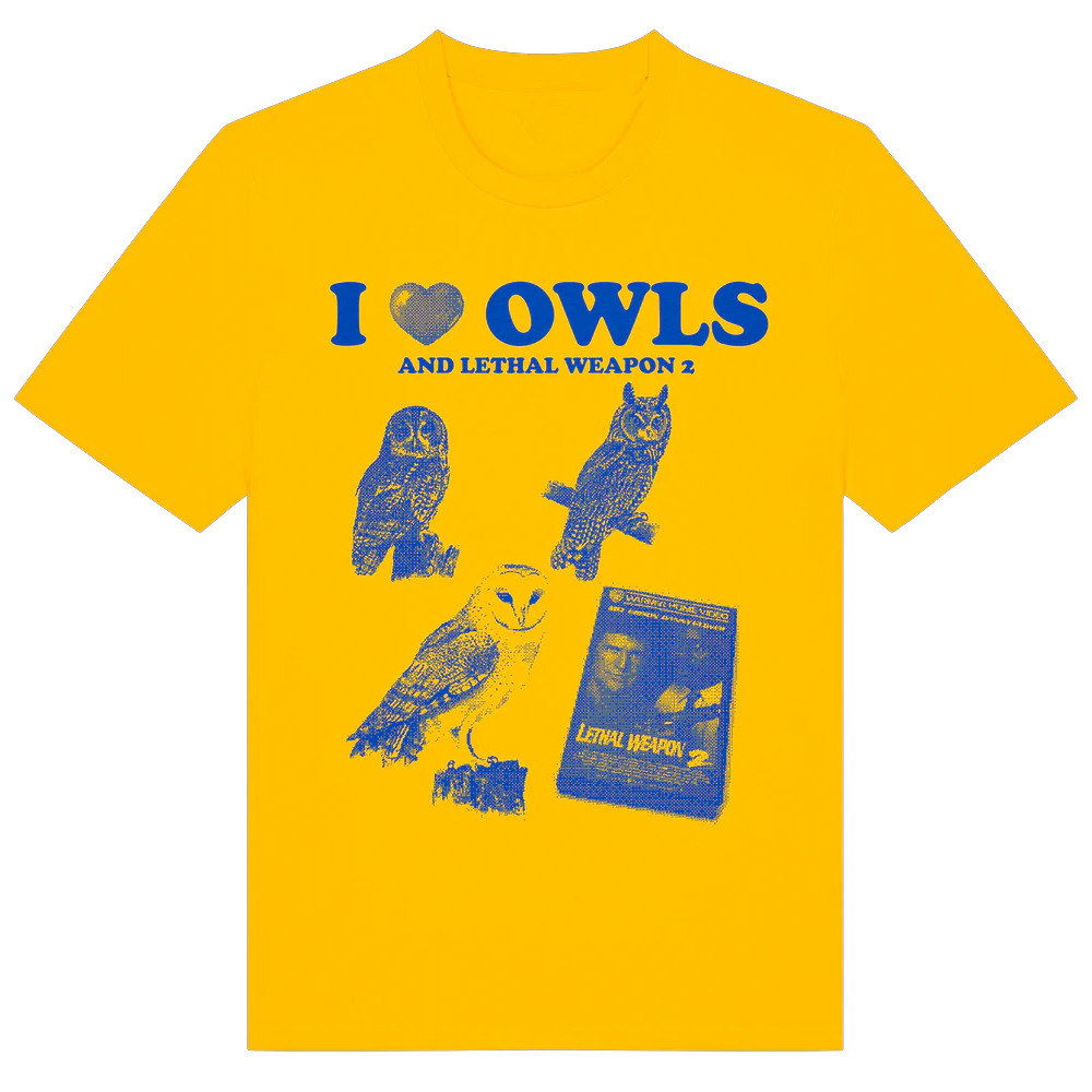 I Love Owls And Lethal Weapon 2 T-Shirt Father's Day Gifts For Son In Law-1