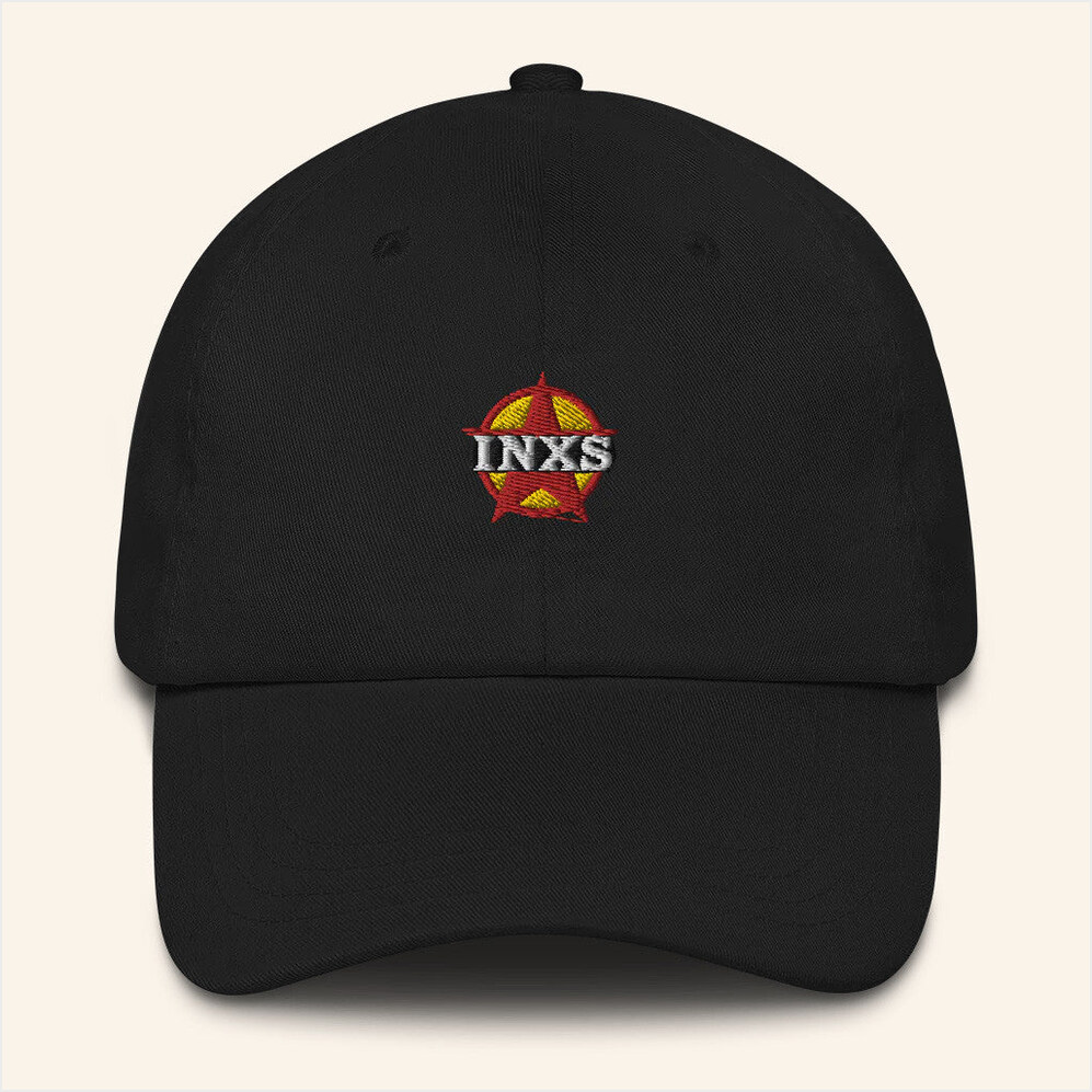INXS Merch Vintage Star Logo Embroidered Cap Birthday Birthday Gift For Dad Gifts For Friends-1
