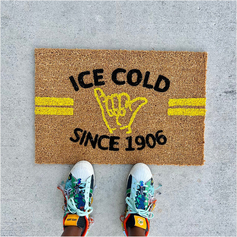 Ice Cold Since 1906 Doormat Funny Welcome Mat For Front Door Indoor Decorative Gifts For Fans-1