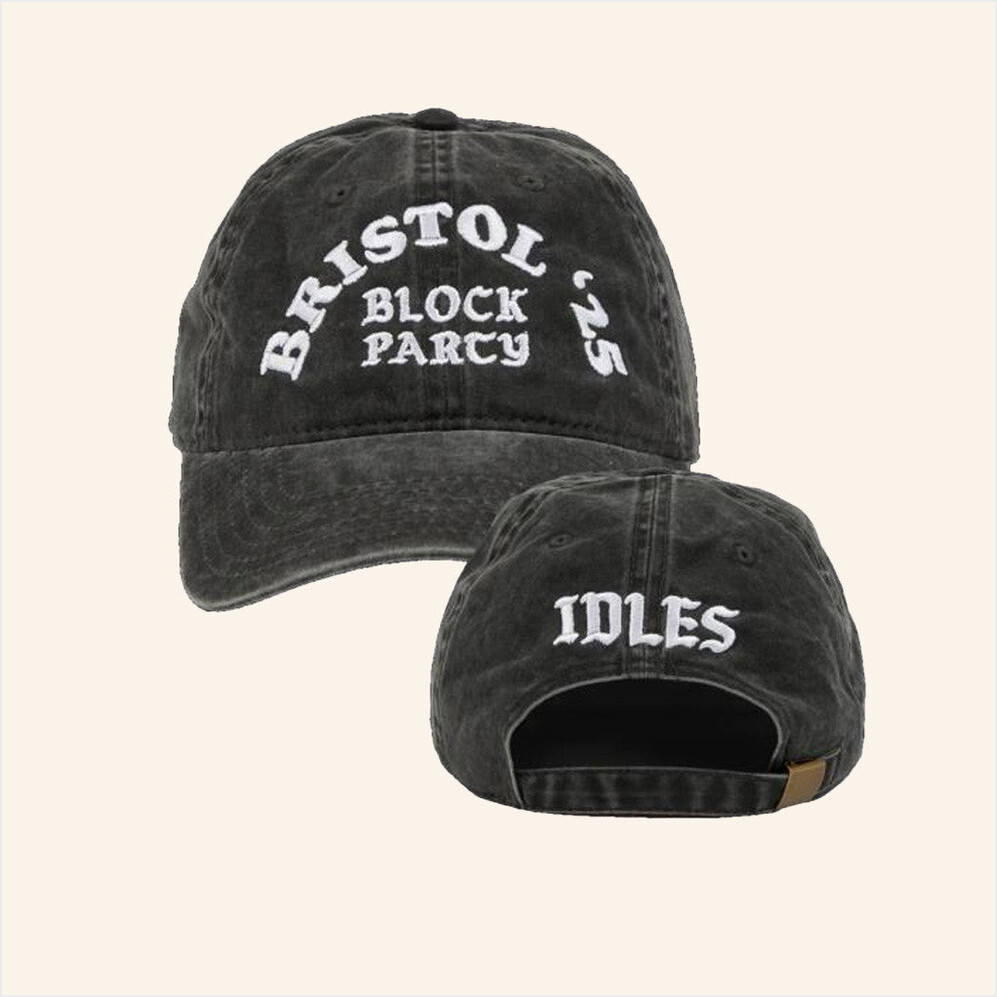 Idles Band Merch Bristol Block Party Washed Hat Embroidered Birthday Gift Ideas For Husband-1