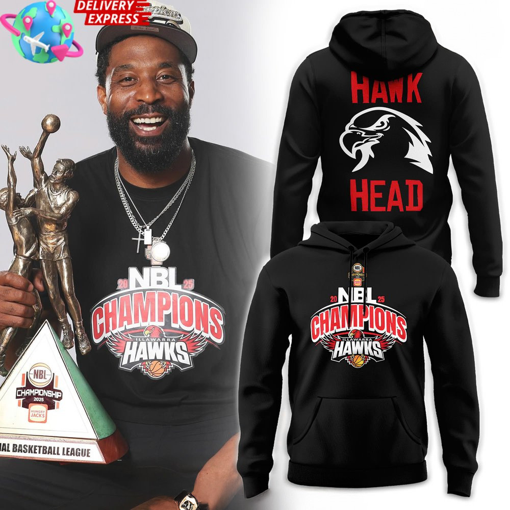 Illawarra Hawks NBL 2025 Champions Hoodie NBL Merch Good Fathers Day Gifts-1 Illawarra Hawks NBL 2025 Champions Hoodie NBL Merch Good Fathers Day Gifts-1