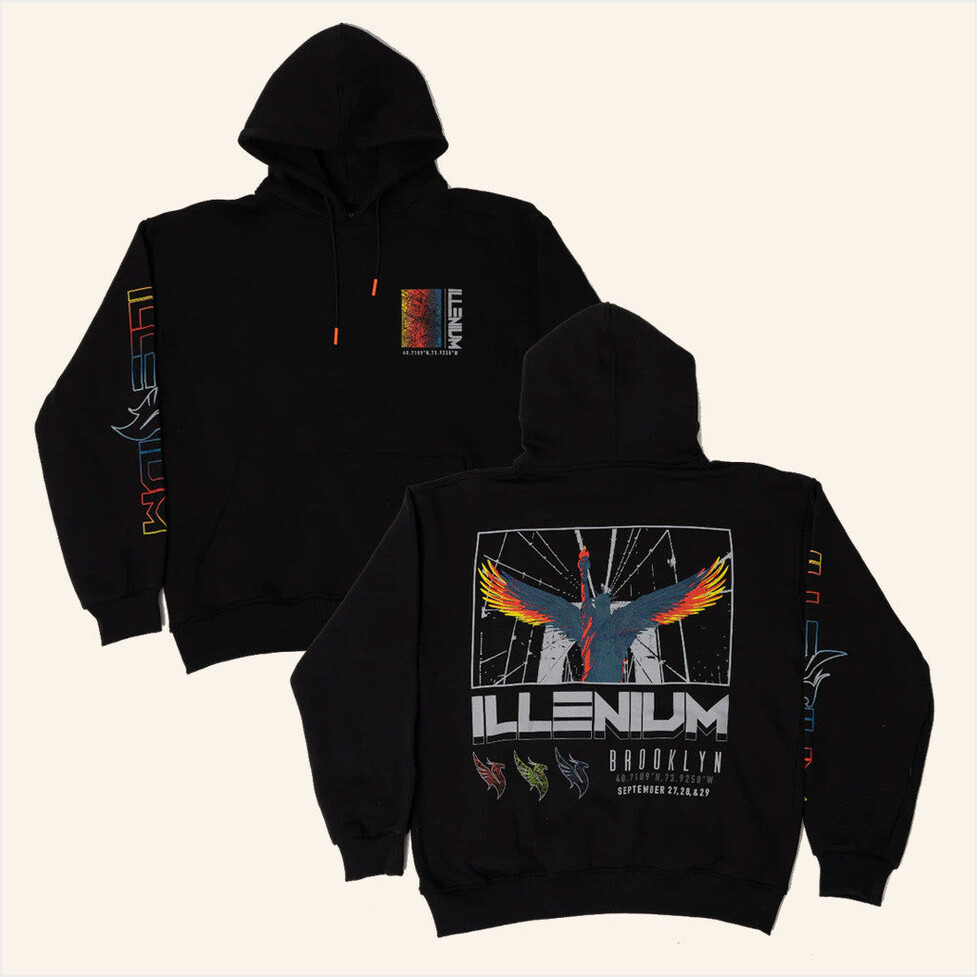 Illenium Merch Brooklyn Mirage Hoodie Gifts For Boyfriend Birthday Gifts For Besties-1