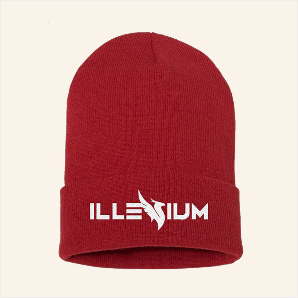 Illenium Merch Red Logo Beanie Gifts For Best Friends Birthday Gifts For Brother-1