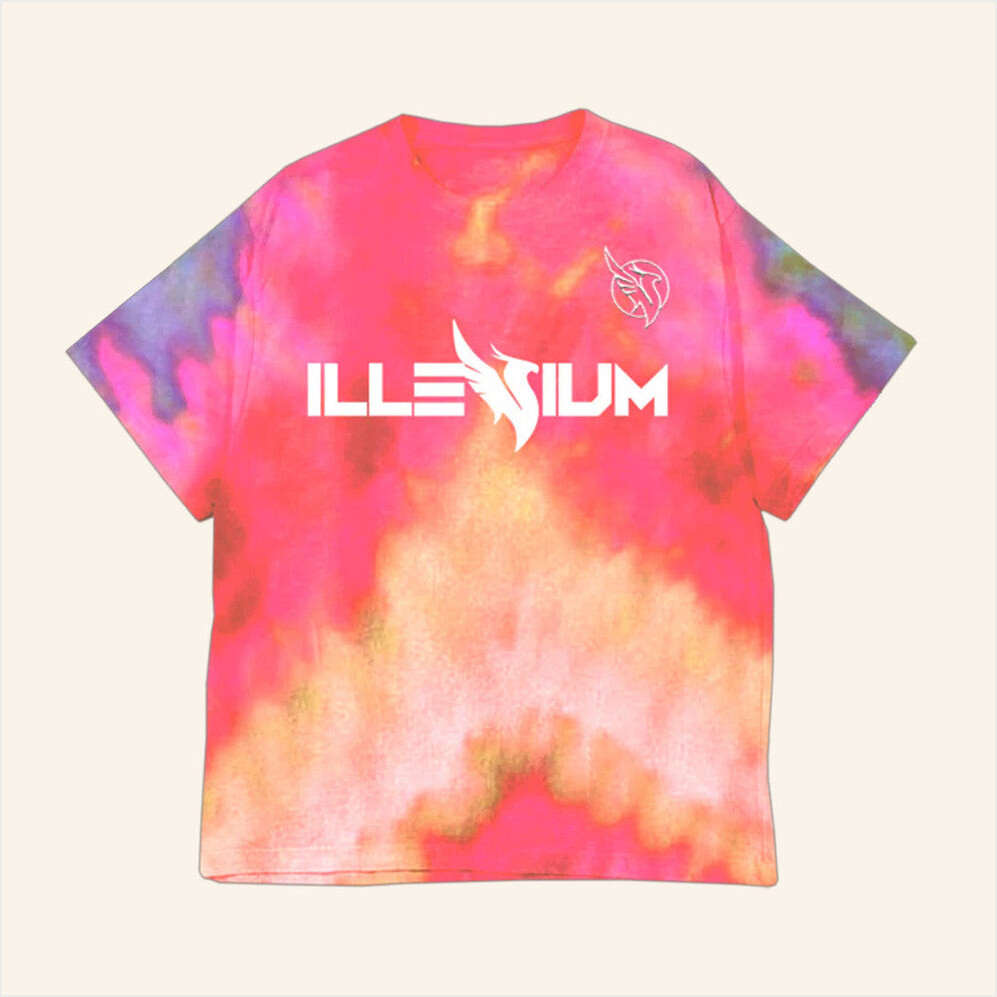 Illenium Merch Tie Dye T-Shirt Gift Ideas For Friends Birthday Gifts For Fans-1