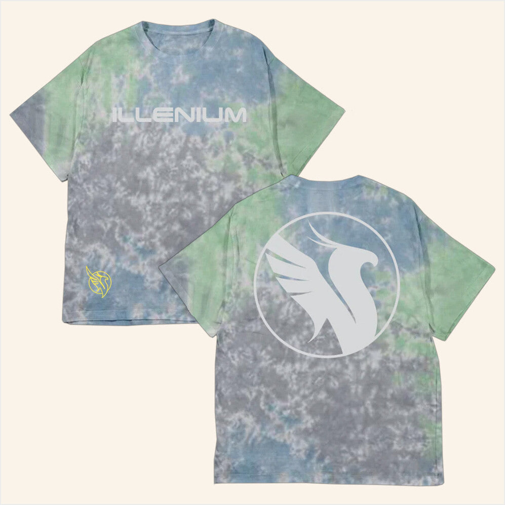 Illenium Merch Tie Dye T-Shirt Presents For Boyfriend Birthday Gifts For Friends-1