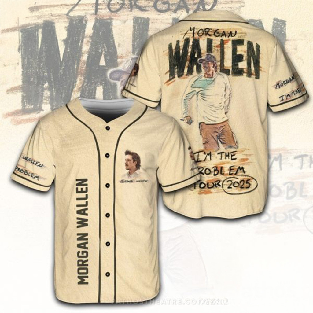 I'm The Problem Morgan Wallen Tour 2025 Baseball Jersey Cool Gifts For Music Lovers-1