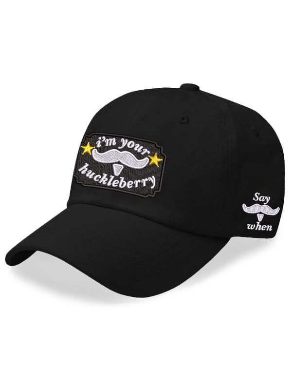 I'm Your Huckleberry Say When Embroidered Hat Doc Holliday Tombstone Hat Gifts For Gun Lovers-1