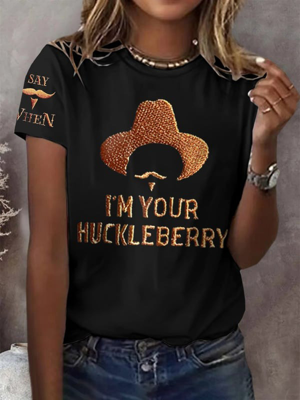 I'm Your Huckleberry Say When T-Shirt Doc Holliday Shirt Gifts For Father-1
