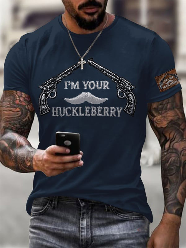 I'm Your Huckleberry T-Shirt Doc Holliday Shirt Gifts For Gun Lovers-1