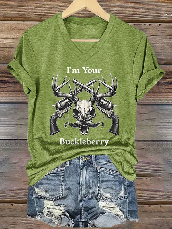 I'm Your Huckleberry V-neck T-Shirt Doc RIP Val Kilmer Holliday Shirt Fans Gifts-1