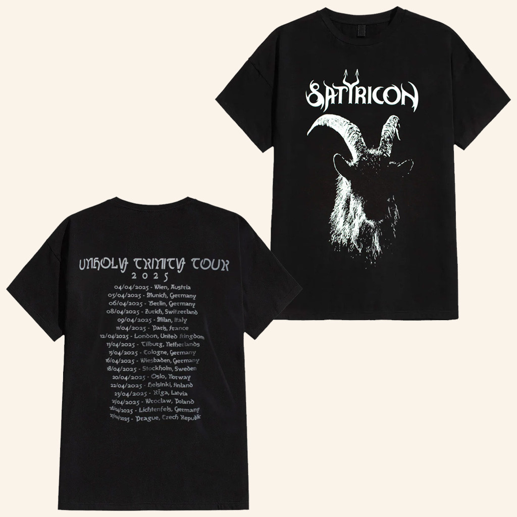Impericon Merch Satyricon Goat Tour 2025 T-Shirt Present For Husband-1