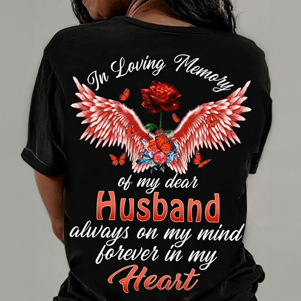 In Loving Memory Of My Dear Husband Shirt Gift For Someone Who Lost Their Husband-1