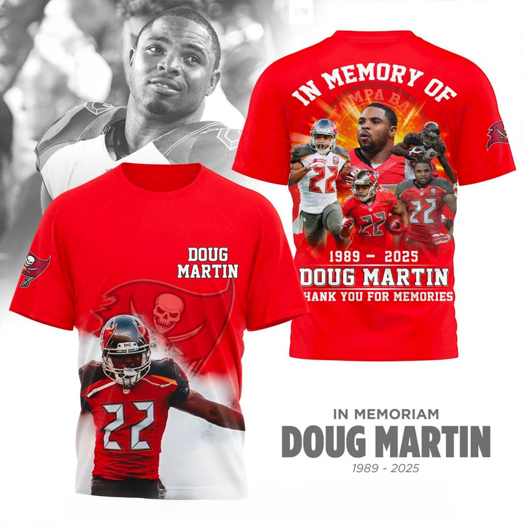 In Memory Of 1989 2025 Doug Martin Thank You For The Memories T-Shirt RIP Doug Martin Shirt-1