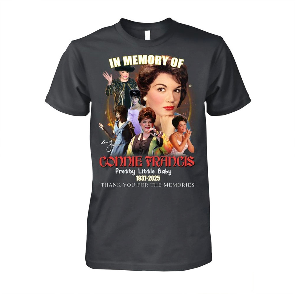 In Memory Of Connie Francis T-Shirt Thank You For Memories Shirt Gifts For Her-1