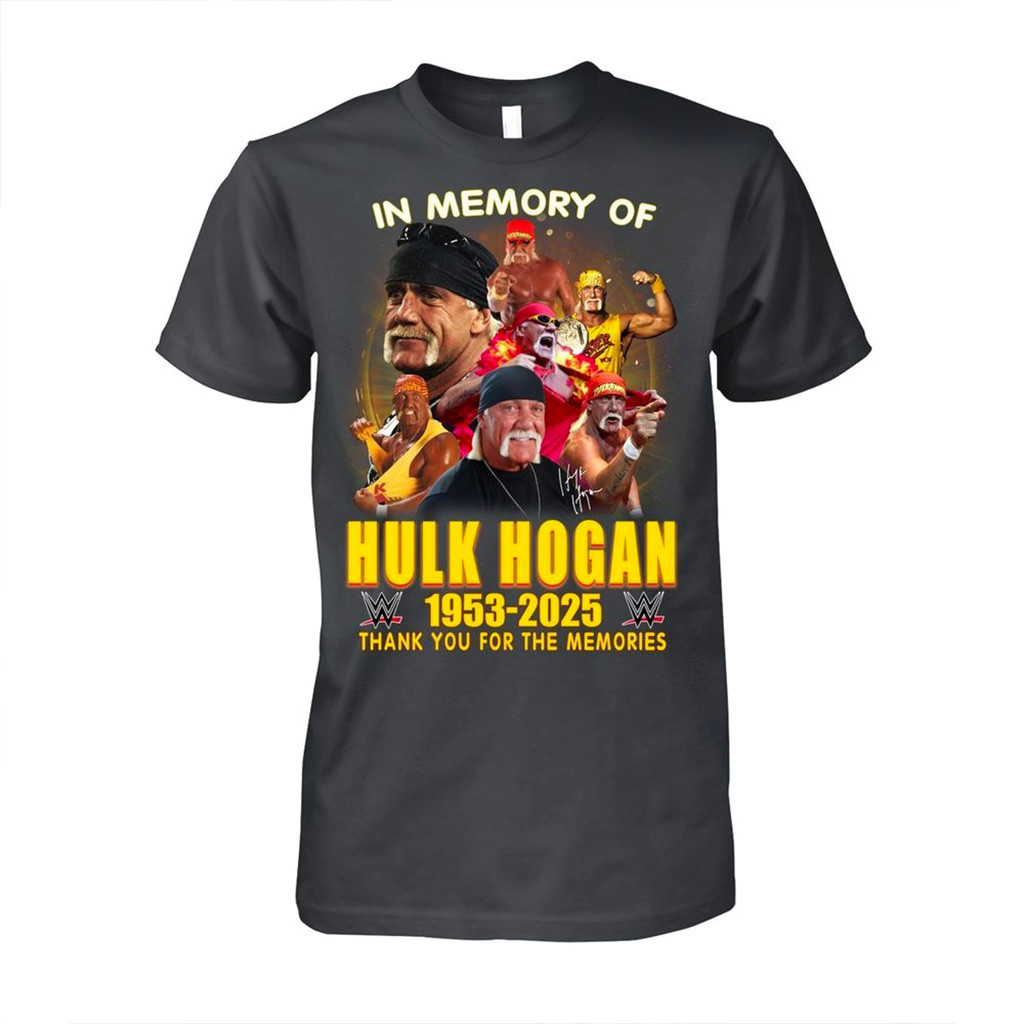 In Memory Of Hulk Hogan 1953 2025 Thank You For The Memories T-Shirt RIP Hulk Hogan Shirt-1