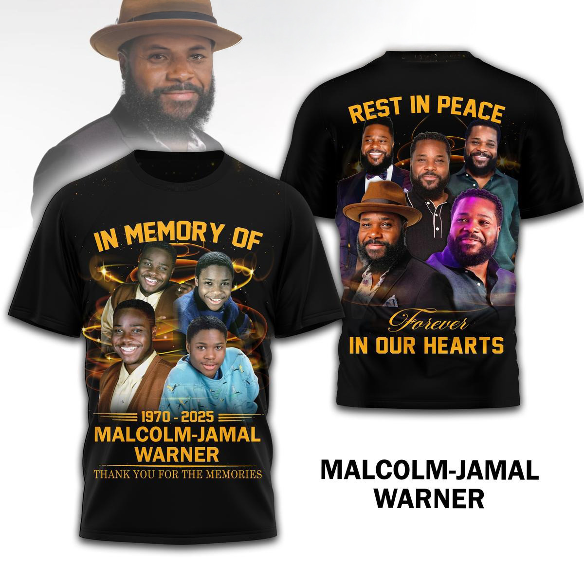 In Memory Of Malcolm Jamal Warner 2025 Shirt Fan Merch Best Gifts For Dad-1