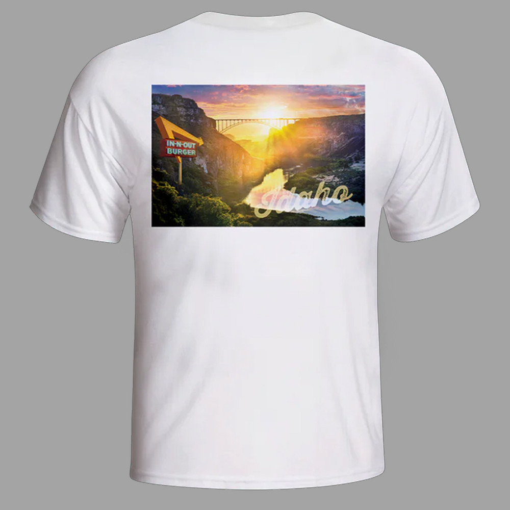 In N Out Shirt 2023 Idaho White T-Shirt Gifts For Dad Who Wants Nothing-1