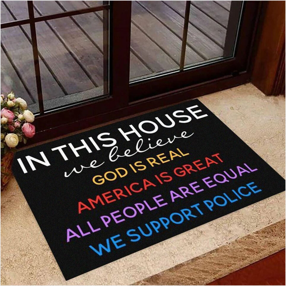 In This House We Believe Doormat Birthday Gifts For Fans Christmas Presents Ideas-1