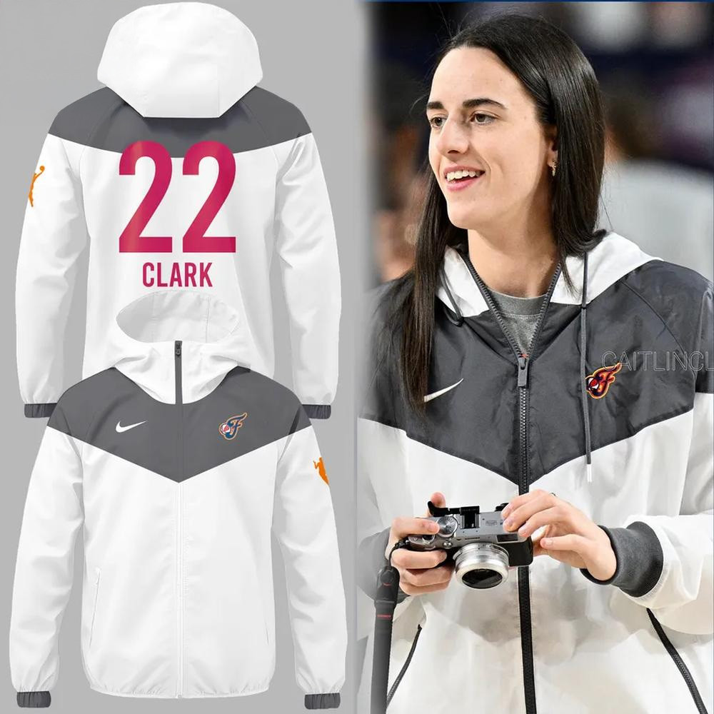 Indiana Fever 22 Clark Limited Edition Windbreaker Jacket Gift For Basketball Lover-1