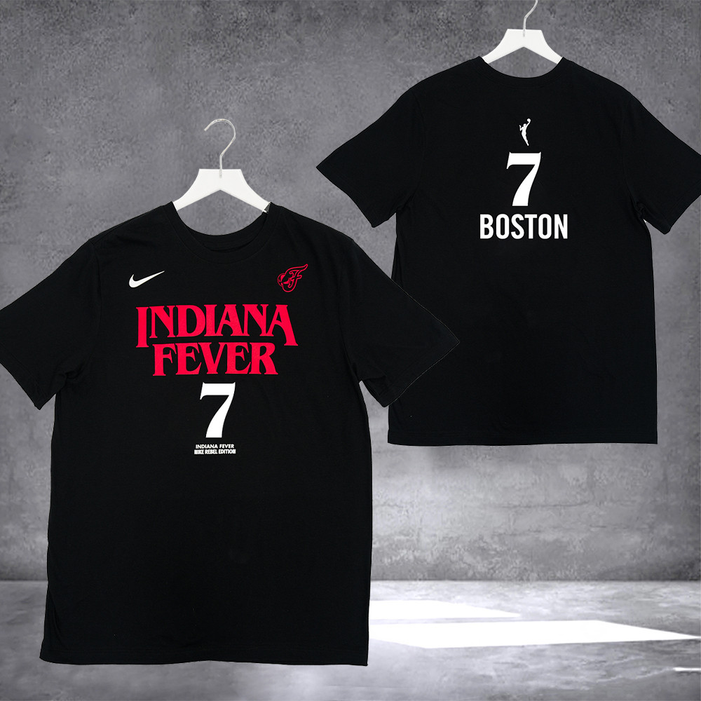 Indiana Fever 7 Aliyah Boston Stranger Things Rebel Shirt Presents For Basketball Fans-1