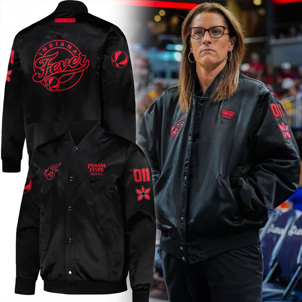 Indiana Fever X Coach Stephanie Stranger Things Jacket Gift For Basketball Lover-1
