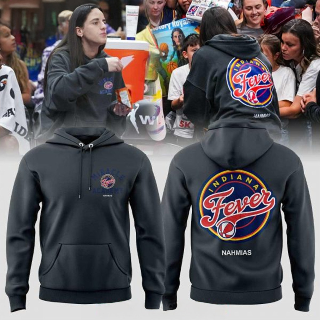 Indiana Fever X Miracle Academy Hoodie Indiana Fever Merch Cool Gifts For Basketball Fans-1