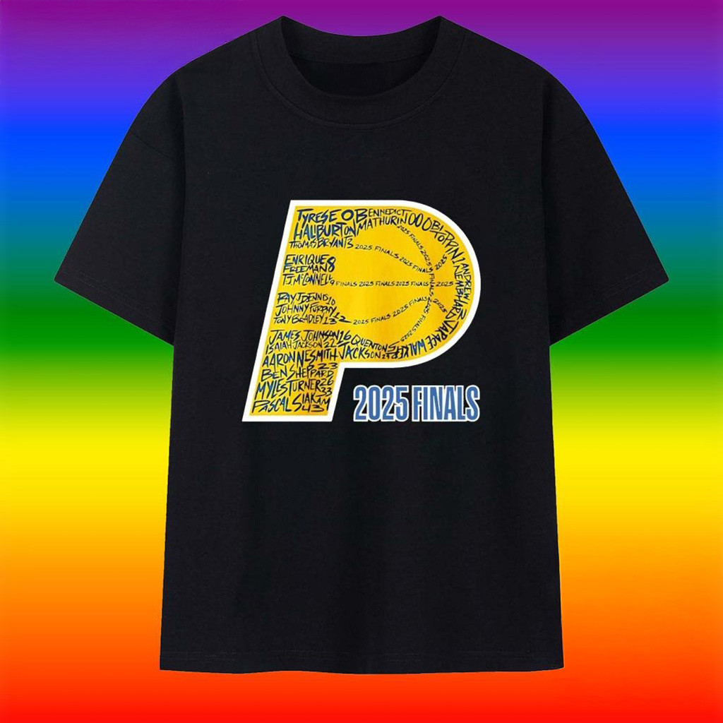 Indiana Pacers 2025 Finals Players Name T-Shirt-1