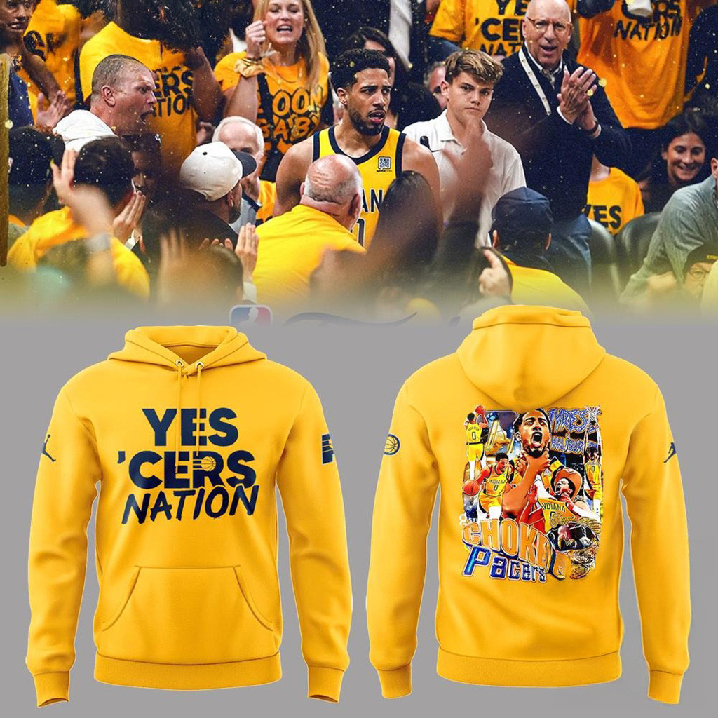 Indiana Pacers 2025 Finals Yes Cers Nation Team Graphic Hoodie-1